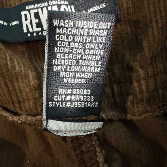 Rewash Corduroy Belted Mini Skirt 100% Cotton Juniors 5/27 Brown Y2K Academia - Picture 8 of 8